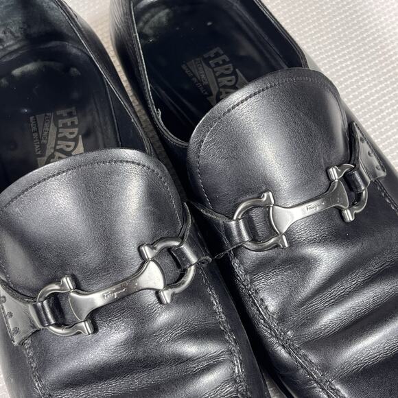 Salvatore Ferragamo Gregory Leather Shoes Size 9.5 2E Made In‎ Italy main image 13